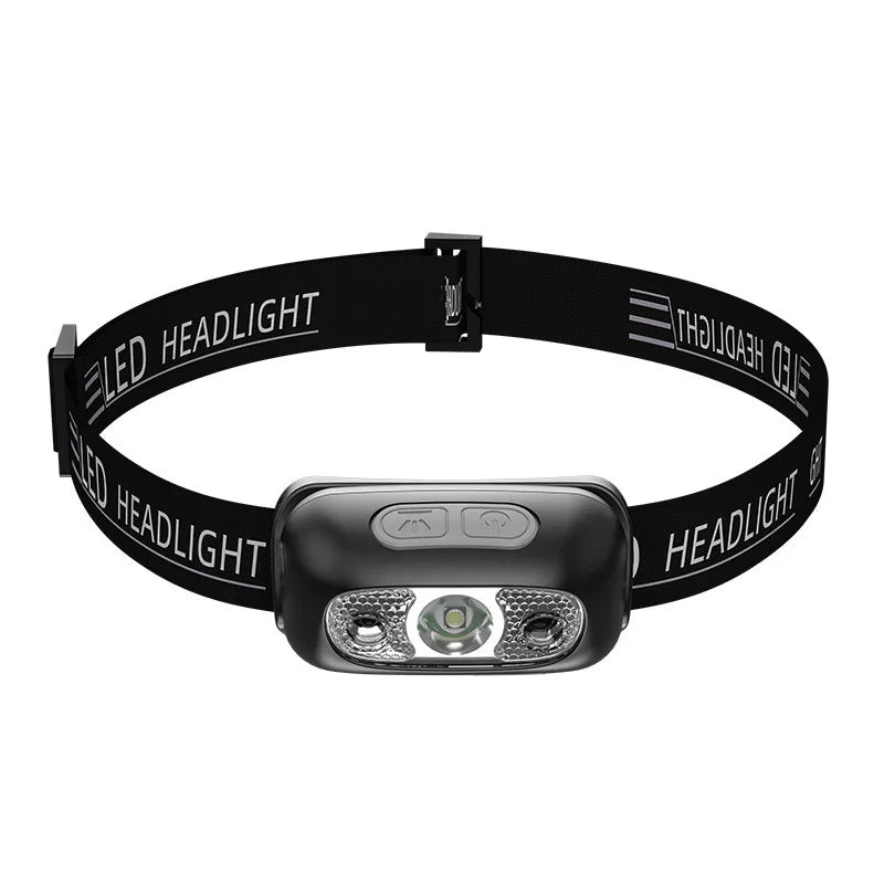 Wiederaufladbare COB-LED-USB-Stirnlampe, stark magnetisch, leistungsstarke Stirnlampe, superhell, wasserdicht, für Outdoor-Angeln