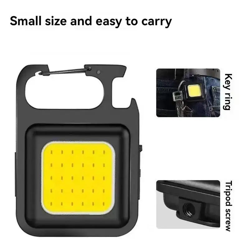 Wiederaufladbare COB-LED-USB-Stirnlampe, stark magnetisch, leistungsstarke Stirnlampe, superhell, wasserdicht, für Outdoor-Angeln