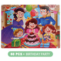 Clearance_60PCS Wooden Jigsaw Color 3D Puzzle Cartoon Characters Animal Early Educational Learning Logical Thinking Focus Puzzle