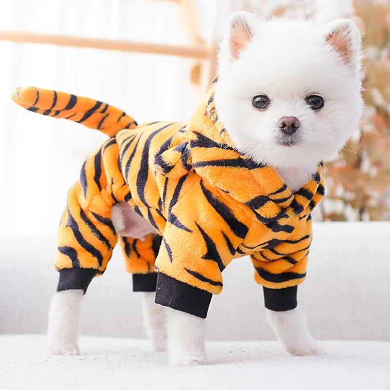 Hundebekleidung Weich Warmer Fleece Hunde Overalls Haustierkleidung für kleine Hunde Welpen Katzen Hoodies Chihuahua Yorkshire Kostüm Mäntel