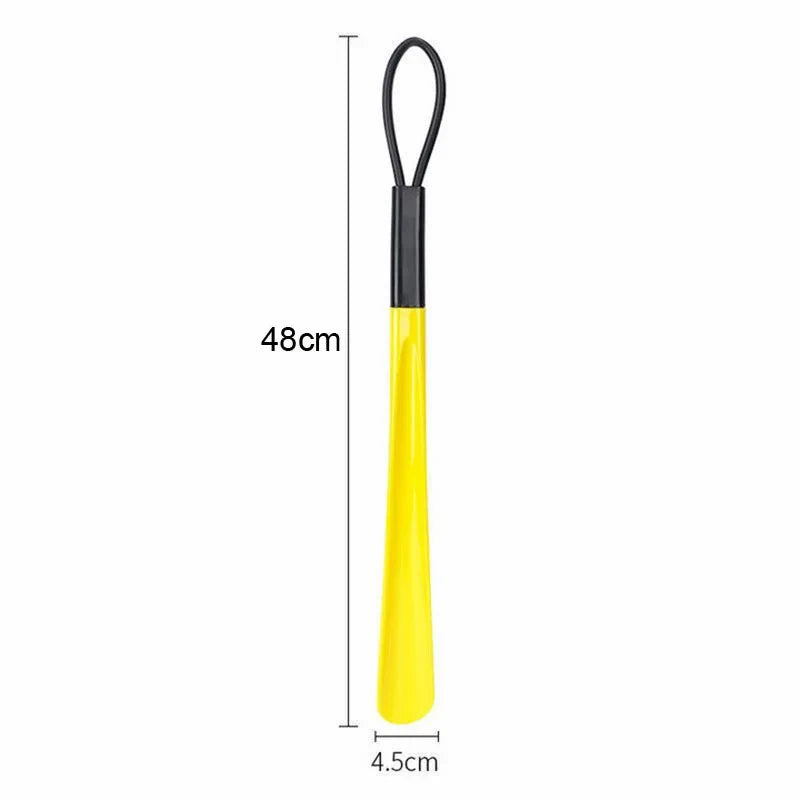 1pc Extra long flexible plastic shoe horns, no bending required, durable shoe spoons for pregnant women, shoe assistance