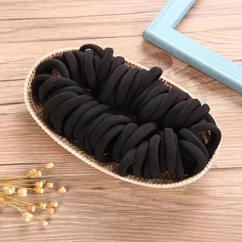 Bunte, elastische Haargummis für Mädchen, Pferdeschwanzhalter, Scrunchie, Gummiband, Damen-Mode-Haaraccessoires, elastische Haarbänder