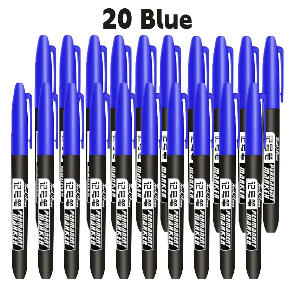 6 Permanentmarker Manga Zeichnen Marker Schwarz Blau Rot Wasserdichte Tinte Skizzenstifte Schreibwaren Kunst Schulbedarf