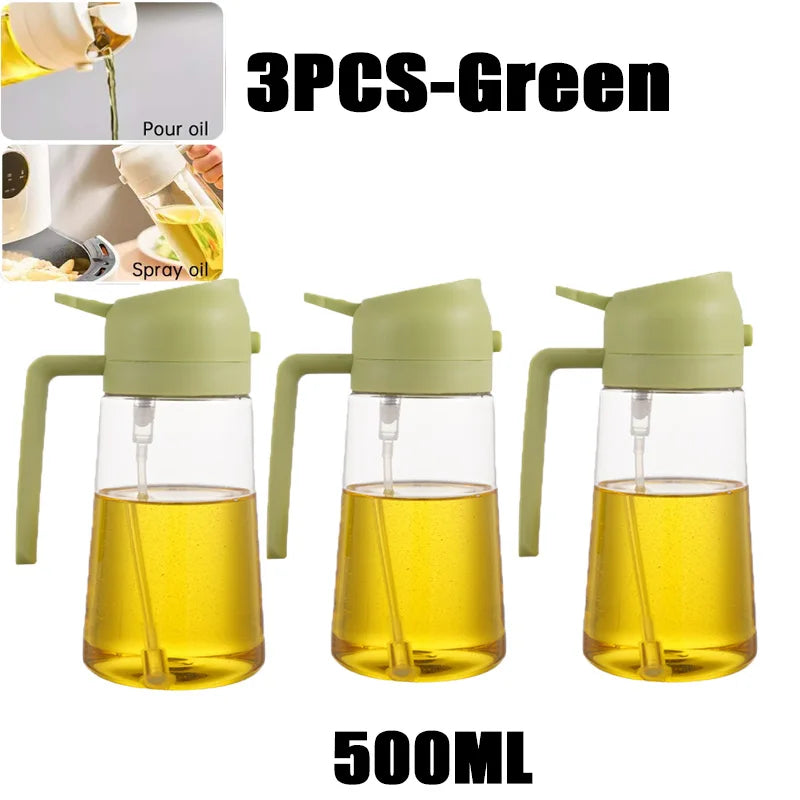 200/300/500ml Öl-Sprühflasche BBQ Koch-Olivenölsprüher Kunststoff Backöl-Spray Leere Flasche Essigflasche Oder Öl-Pinsel