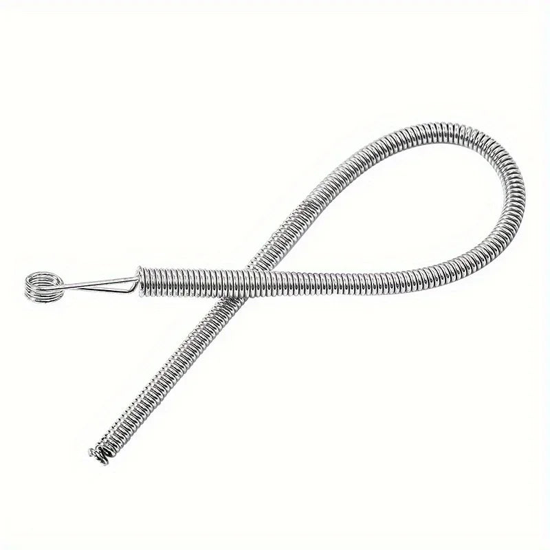 1/30 Stück Edelstahlseil-Einfädler, biegsamer Federkordelzug-Einfädler, Clip-Kordelzug-Faden, DIY-Nähzubehör