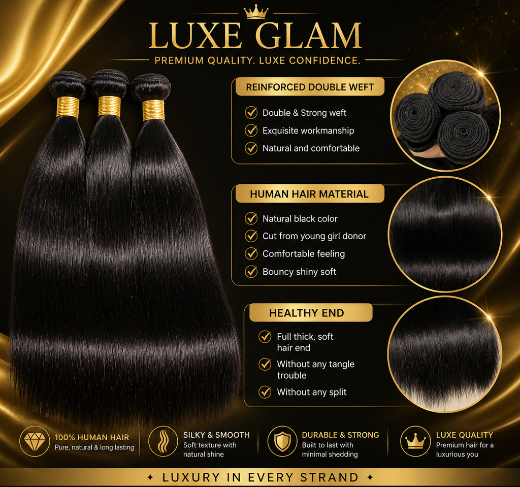 Unbehandelte brasilianische glatte Echthaarbündel Naturfarbe Raw Remy Echthaar-Extensions für Frauen