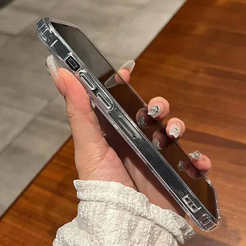 Transparente magnetische Hülle für iPhone 15 14 13 Pro Max Für Magsafe Klare kabellose Ladehüllen