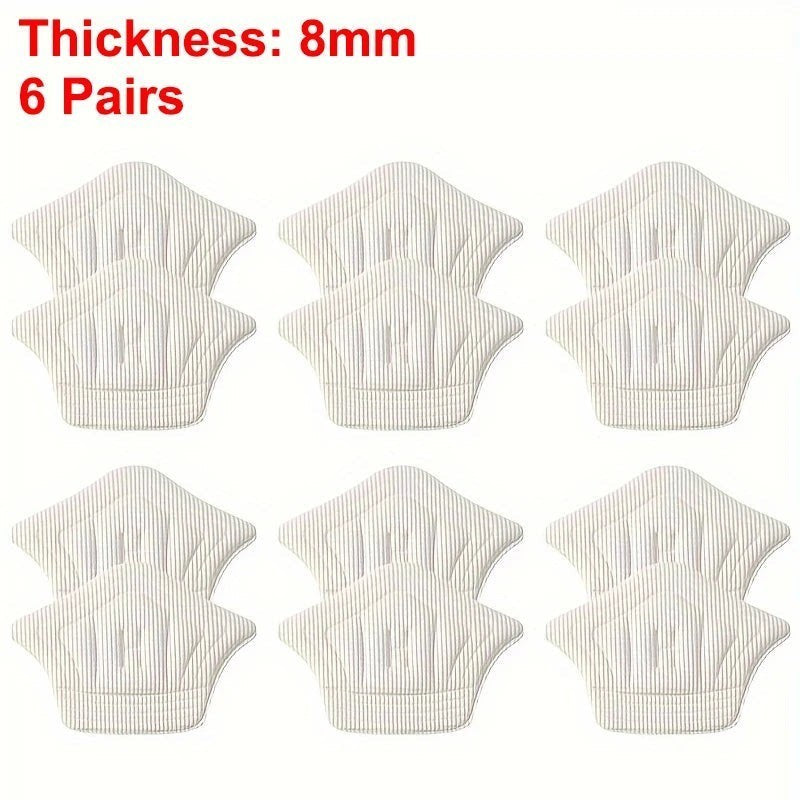 Variedad Online almohadillas para el talón de espuma autoadhesivas de 8 mm de grosor, 6 pares, para evitar rozaduras y ampollas.