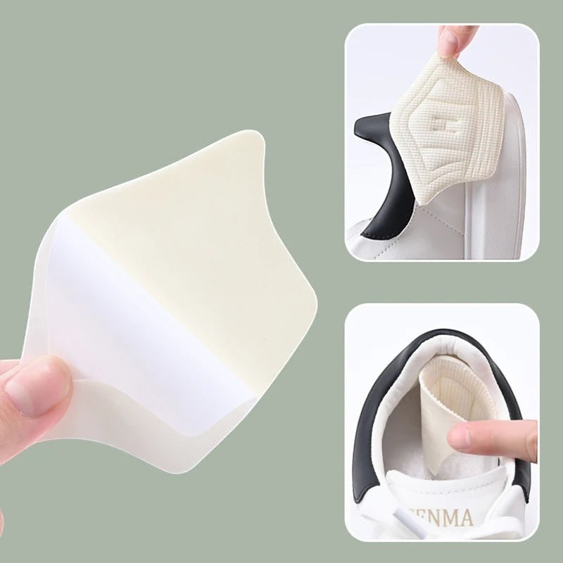 Variedad Online almohadillas para el talón de espuma autoadhesivas para zapatos, color beige, 2 unidades