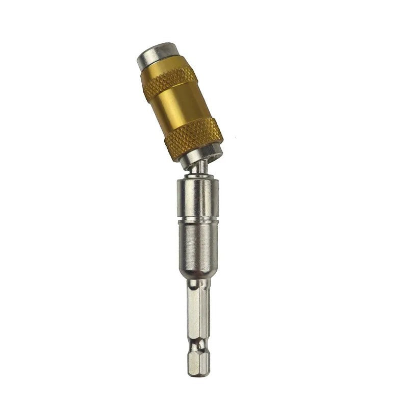 Extensión de taladro flexible Variedad Online de metal dorado y plateado para acceder a tornillos difíciles.