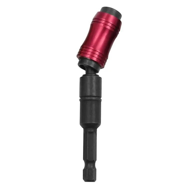 Extensión de taladro flexible de Variedad Online en color rojo y negro, ideal para espacios reducidos.