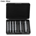 Variedad Online extractor de tornillos de acero HSS 4341 plateado, juego de 6 piezas para madera y metal